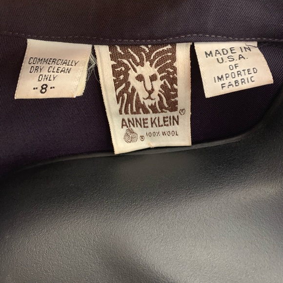 Ladies Vintage Anne Klein 100% Wool Trench Coat! - Picture 8 of 9